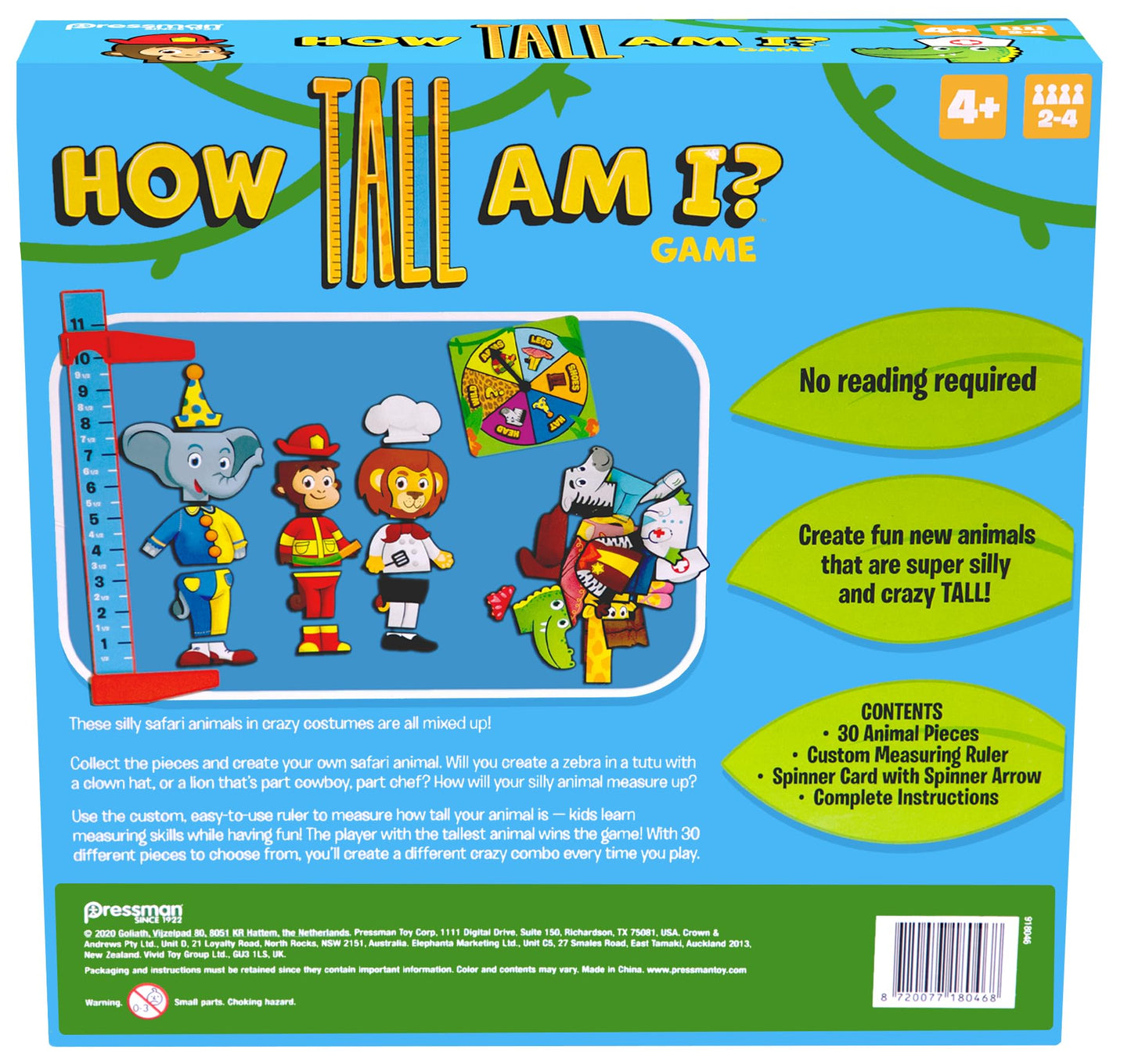 <<預訂>> 身高大比拼-動物篇 How Tall am I