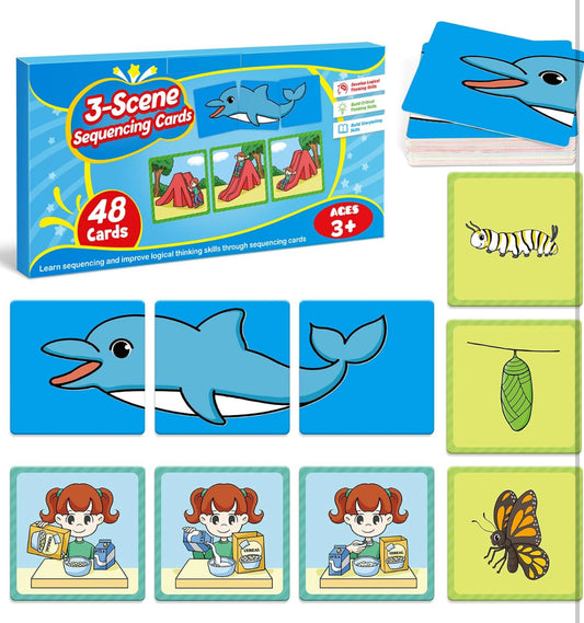 Kasfalci 3-Scene Sequencing Cards 圖卡