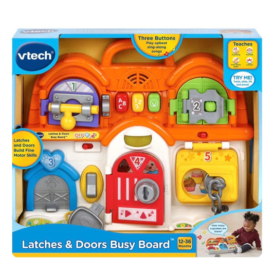 <<預訂>> VTech Latchers & Doors Busy Board 開關門鎖學習玩具