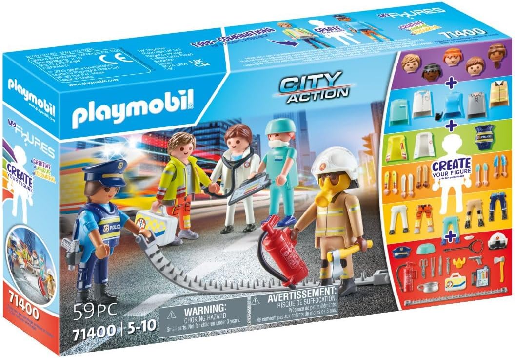 <<預訂>> Playmobil My Figures: Rescue 職業套裝