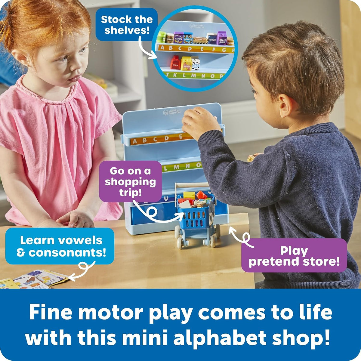 <<預訂>> Learning Resources Alphabet Mini Market