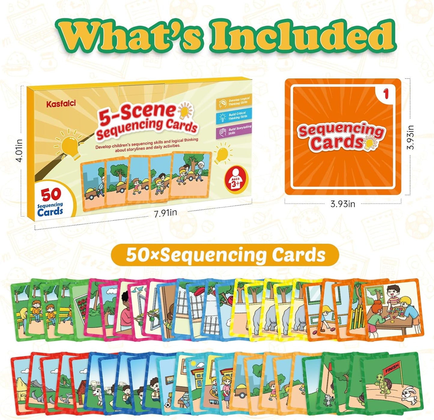 <<預訂>> Kasfalci 5-Scene Sequencing Cards 圖卡