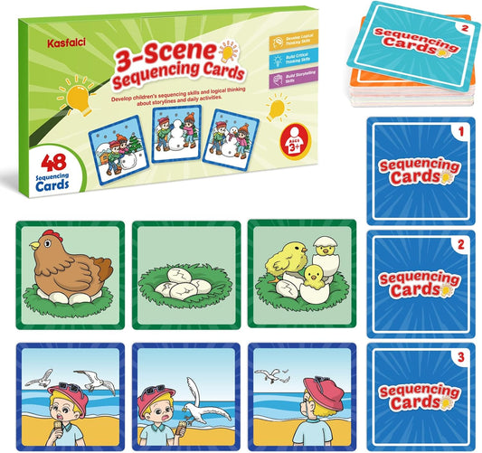 <<預訂>> Kasfalci 3-Scene Sequencing Cards 圖卡