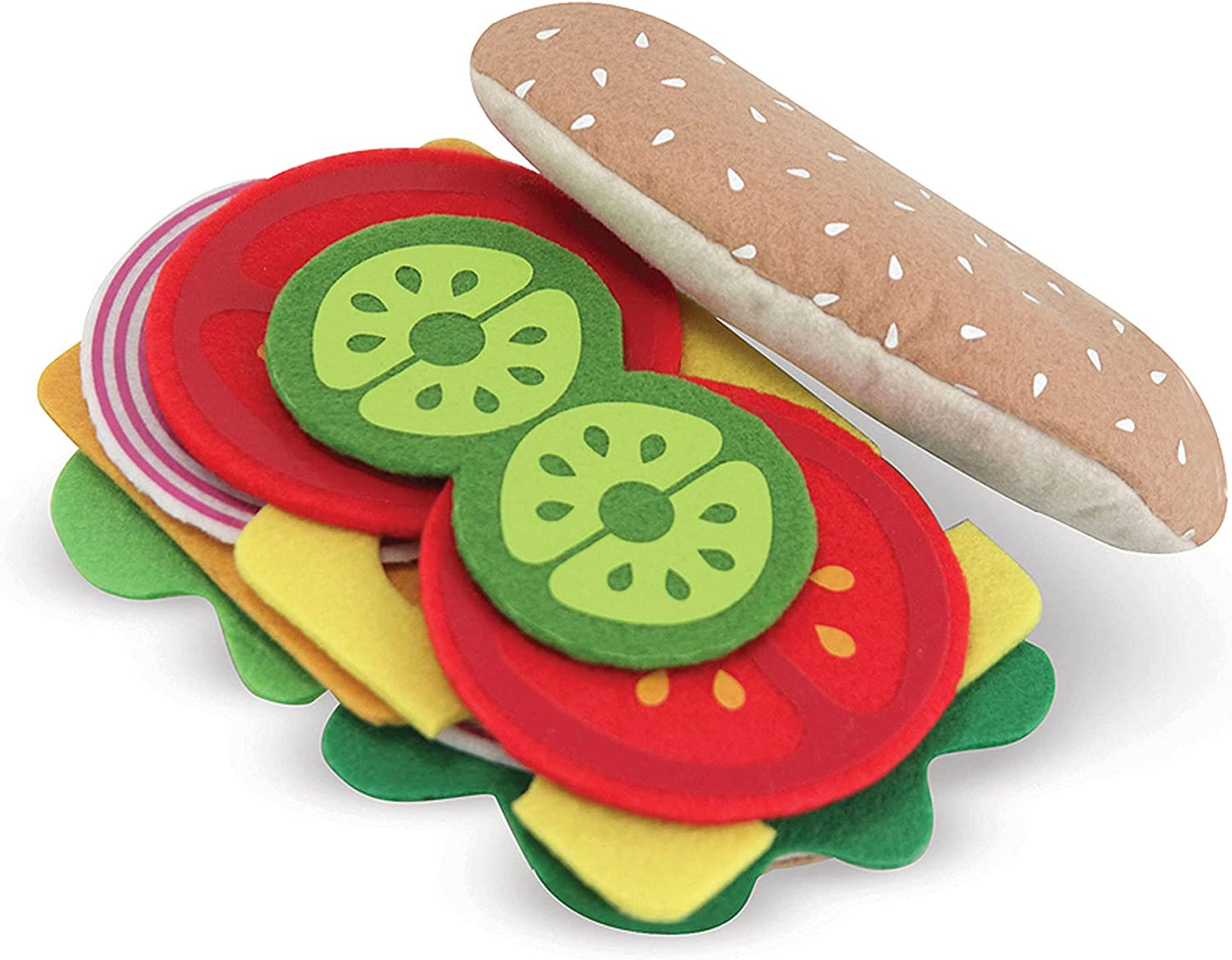 <<預訂>>Melissa & Doug Felt Food Sandwich Play Food Set