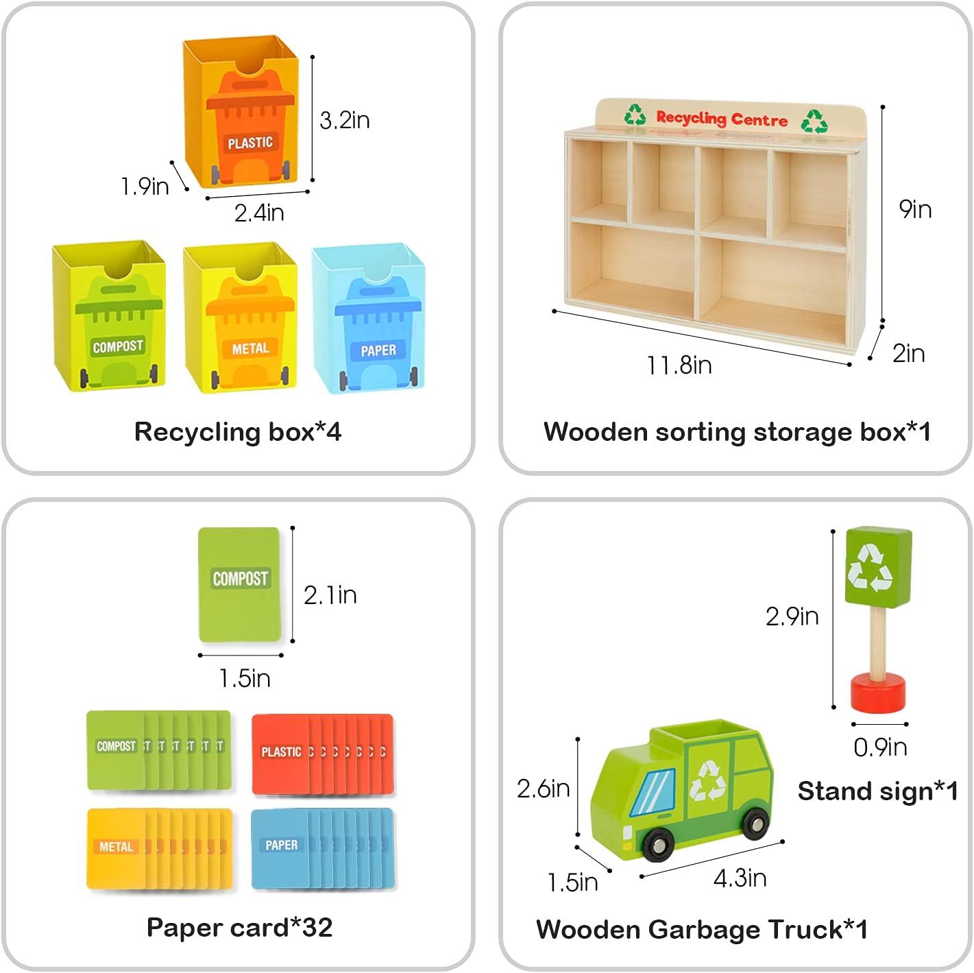 廢物回收箱玩具 Recycling Centre