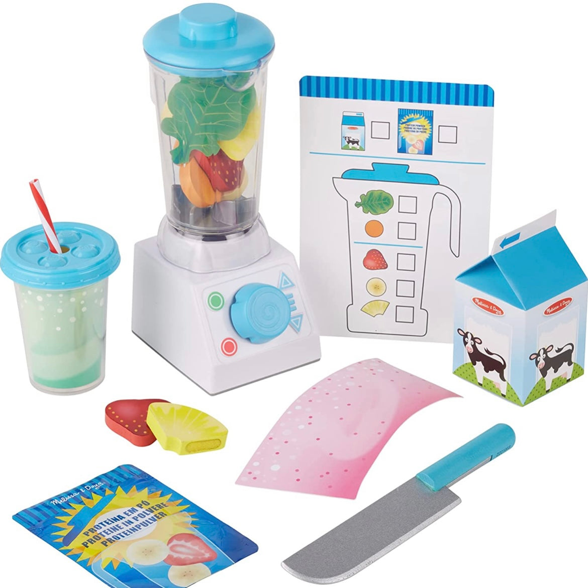 <<預訂>>Melissa & Doug Smoothie Maker Blender Set 玩具榨汁機套裝