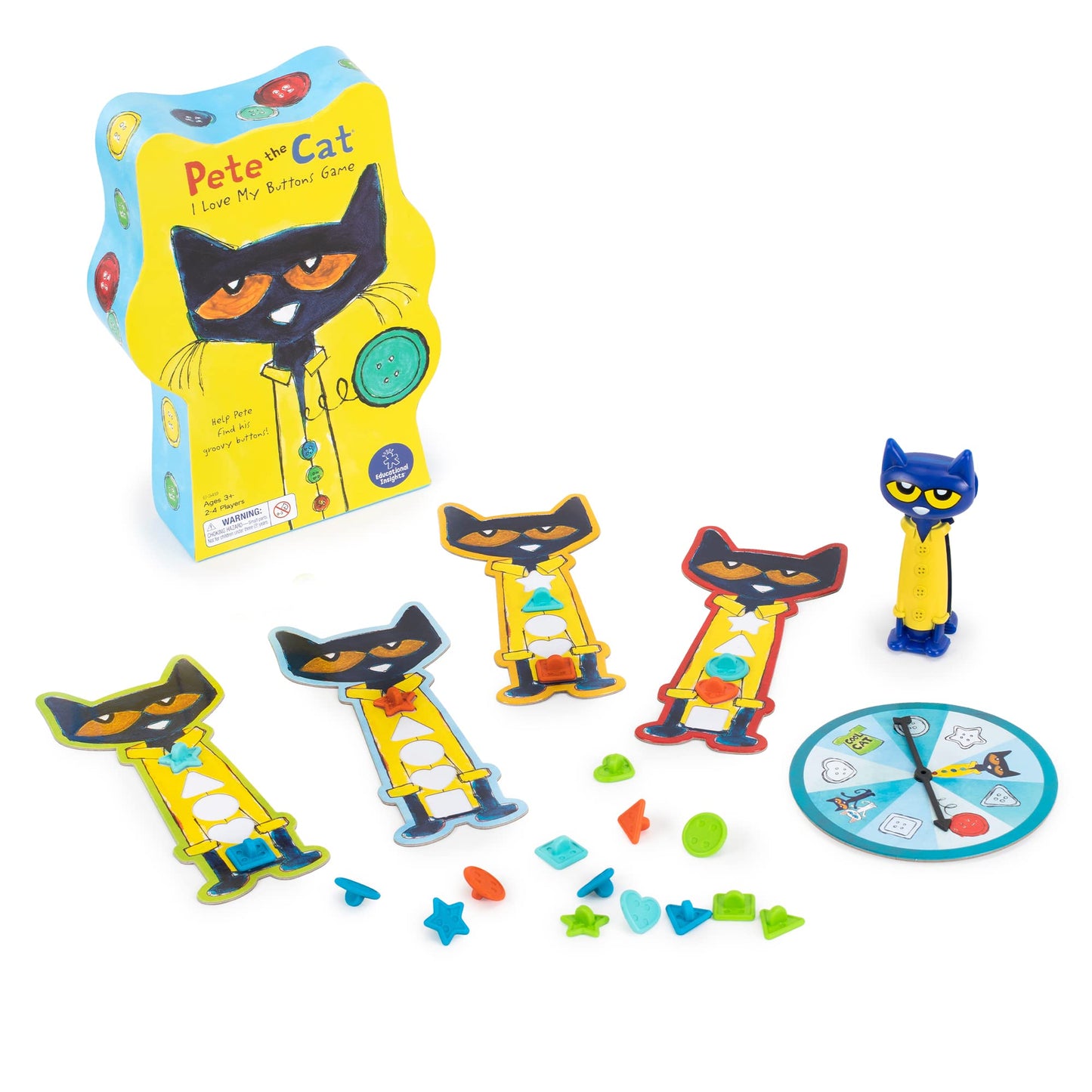 <<預訂>> Educational Insights  Pete The Cat I Love My Buttons Board Game